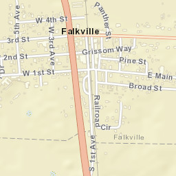 Falkville Alabama Street Map