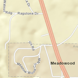 Meadowood Alabama Street Map