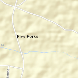 Five Forks Alabama Street Map