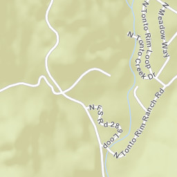 Tonto Estate Arizona Street Map
