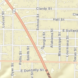 1301-1399 Louisiana St Malvern AR Street Map