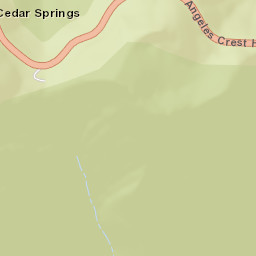 Cedar Springs California Street Map