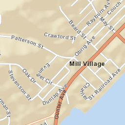 Mill Village Alabama Street Map