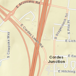 Cordes Junction Arizona Street Map