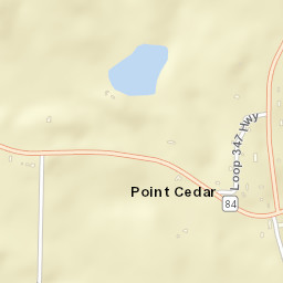 Point Cedar Arkansas Street Map