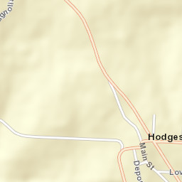 Hodges Alabama Street Map