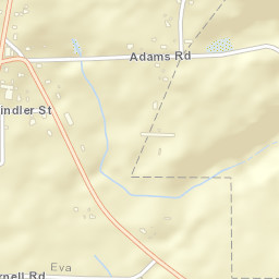 Eva Alabama Street Map