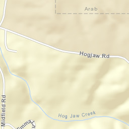 Hog Jaw Alabama Street Map