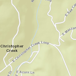 Christopher Creek Arizona Street Map