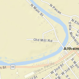 Altheimer Arkansas Street Map