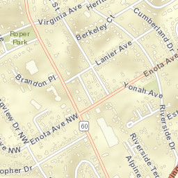 1301-1399 Highway 60, Gainesville, GA Street Map