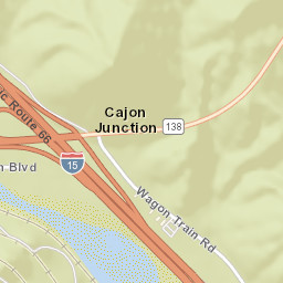 Cajon Junction California Street Map