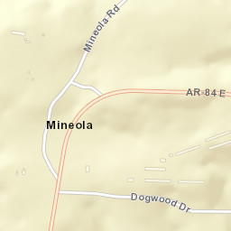 Mineola Arkansas Street Map