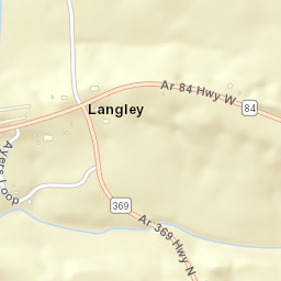 Langley Arkansas Street Map