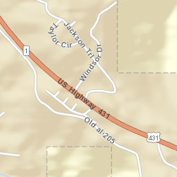 Lindsay Lane Alabama Street Map