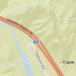 Cajon California Street Map
