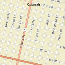 300-398 Dubose Street, Quanah, TX  Street Map
