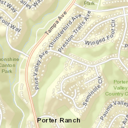 19321 Pauma Valley Dr, Northridge, CA Street Map