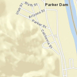 Parker Dam California Street Map