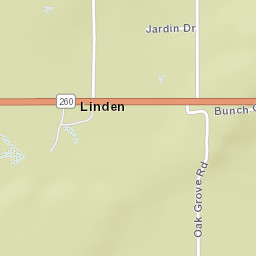 Linden Arizona Street Map