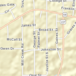 Crossville Alabama Street Map