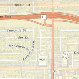 11409-11469 Balboa Blvd, Granada Hills Street Map