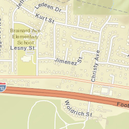 Lake View Terrace California Street Map