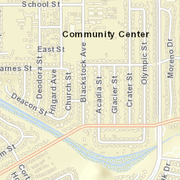 Community Center California Street Map