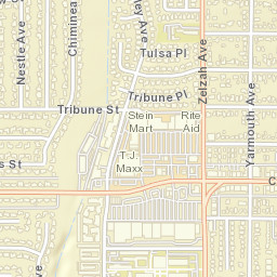 Granada Hills California Street Map