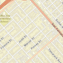 Pacoima California Street Map