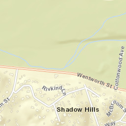 Shadow Hills California Street Map