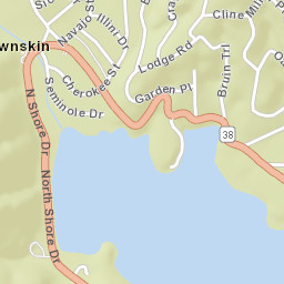 Fawnskin California Street Map