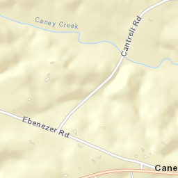 Caney Valley Arkansas Street Map