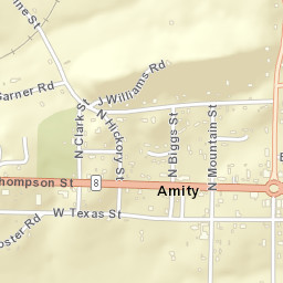 Amity Arkansas Street Map