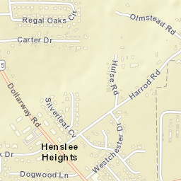 Henslee Heights Arkansas Street Map