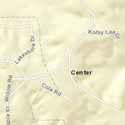 Center Alabama Street Map