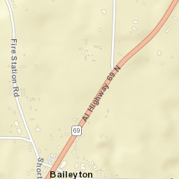 Baileyton Alabama Street Map