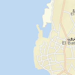 Batroûn Street Map