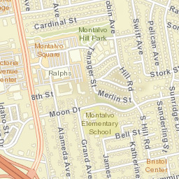 Montalvo California Street Map