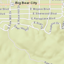 Big Bear City California Street Map