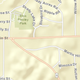 1001-1109 Reese Street, Tupelo, MS Street Map