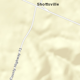 Shottsville Alabama Street Map