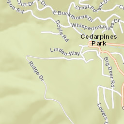 Cedarpines Park California Street Map