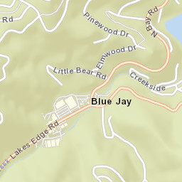 Blue Jay California Street Map