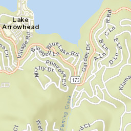Lake Arrowhead California Street Map