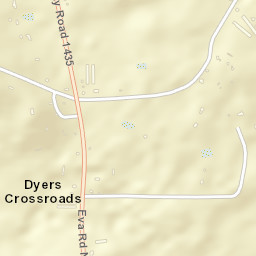 Dyers Crossroads Alabama Street Map