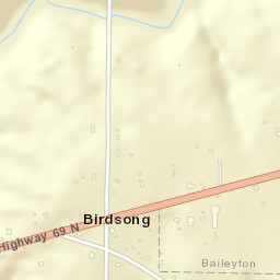 Birdsong Alabama Street Map