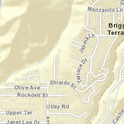 Briggs Terrace California Street Map