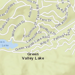 Green Valley Lake California Street Map