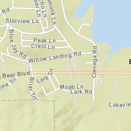 Boulder Bay California Street Map